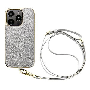 ���j�P�[�X�bUNICASE Cross Body Case Duo for iPhone 16 Pro shine silver UNI-CSIP24MP-2CBSS