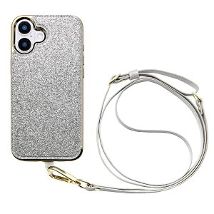 ���j�P�[�X�bUNICASE Cross Body Case Duo for iPhone 16 Plus shine silver UNI-CSIP24L-2CBSS
