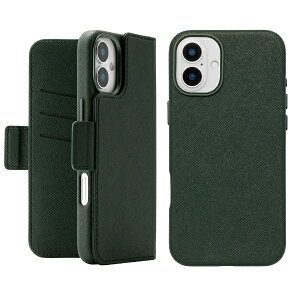 ���j�P�[�X�bUNICASE 2Way Mag Flip Case for iPhone 16 Plus green UNI-CSDIP24L-2MFGN