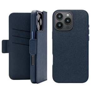 ���j�P�[�X�bUNICASE 2Way Mag Flip Case for iPhone 16 Pro Max navy UNI-CSDIP24LP-2MFNV