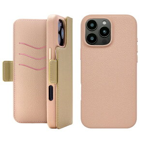 jP[XbUNICASE 2Way Mag Flip Case for iPhone 16 Pro Max beige UNI-CSDIP24LP-2MFBE
