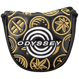 キャロウェイ｜Callaway ヘッドカバー パター用 Odyssey F Mallet Putter Cover Fall 25 JM オデッセイ マレットパターカバー フォール ブラック×ブラウン 5525058