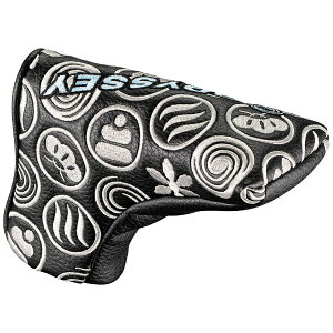 キャロウェイ|Callaway ヘッドカバー パター用 Odyssey F Blade Putter Cover Winter 25 JM オデッセイブレード パターカバー ウィンター ブラック×ホワイト 5525059