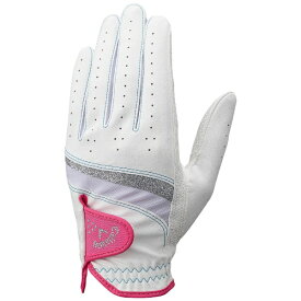 キャロウェイ｜Callaway ゴルフグローブ Callaway Style Glove Womens 25 JM キャロウェイ スタイル グローブ ウィメンズ ホワイト×ピンク 5325119 [レディース /左手着用(右打ち用) /21cm]