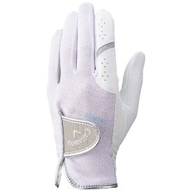 キャロウェイ｜Callaway ゴルフグローブ Callaway Hyper Cool Dual Glove Womens 25 JM キャロウェイ ハイパークール デュアル グローブ ウィメンズ ホワイト×シルバー 5325189 [レディース /両手装着用 /21cm]