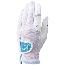 キャロウェイ｜Callaway ゴルフグローブ Callaway Hyper Cool Dual Glove Womens 25 JM キャロウェイ ハイパークール デュアル グローブ ウィメンズ ホワイト×ブルー 5325190 [レディース /両手装着用 /18cm]