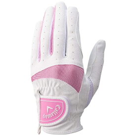 キャロウェイ｜Callaway ゴルフグローブ Callaway Solaire Glove Womens 25 JM キャロウェイ ソレイル グローブ ウィメンズ ホワイト×ピンク 5325201 [レディース /左手着用(右打ち用) /21cm]