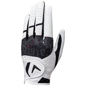 キャロウェイ｜Callaway ゴルフグローブ Callaway Graphic Glove 25 JM キャロウェイ グラフィック グローブ ホワイト×ブラック 5325036 [メンズ /左手着用(右打ち用) /21cm]