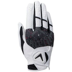 キャロウェイ｜Callaway ゴルフグローブ Callaway Graphic Glove 25 JM キャロウェイ グラフィック グローブ ホワイト×ブラック 5325056 [メンズ /右手着用(左打ち用) /23cm]