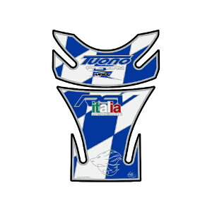 ���g�O���t�B�b�N�X�bMOTOGRAFIX �^���N�p�b�h �z���C�g/�u���[ APRILIA TUONO MT-TA018WB