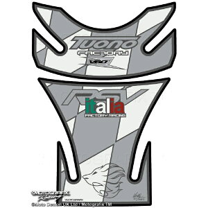 ���g�O���t�B�b�N�X�bMOTOGRAFIX �^���N�p�b�h �z���C�g/�V���o�[ APRILIA TUONO MT-TA018WS