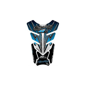 モトグラフィックス｜MOTOGRAFIX タンクパッド ブルー/ホワイト HONDA QUADPAD MT-TH016BW