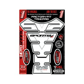モトグラフィックス｜MOTOGRAFIX タンクパッド ホワイト/ブラック SUZUKI SPINE MT-TS015WR2