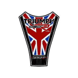 ���g�O���t�B�b�N�X�bMOTOGRAFIX �^���N�p�b�h �u���b�N/�O���[ TRIUMPH SPEED TRIPLE1050R MT-TT034UJ
