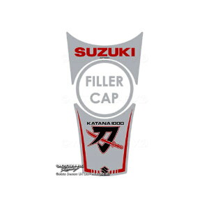 モトグラフィックス|MOTOGRAFIX タンクパッド シルバー/ブラック/レッド KATANA(18-21) MT-TS036SR