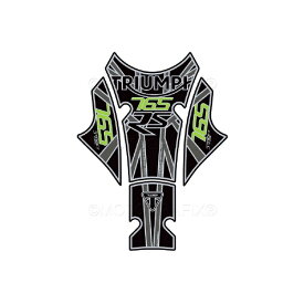 モトグラフィックス｜MOTOGRAFIX タンクパッド ブラック/グレー/グリーン TRIUMPH Street Triple 765RS（17-22） MT-TT049KG