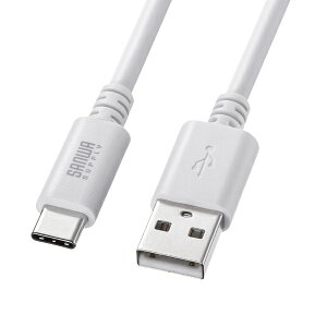 �T�����T�v���C�bSANWA SUPPLY USB-A �� USB-C�P�[�u�� [�[�d /�]�� /3.0m /USB2.0] �z���C�g KU-CA30W [USB-A �� USB-C]