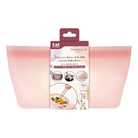 貝印｜Kai Corporation シリコーンバック 保存容器 自立型 450ml オールドラズベリー 000DH6309
