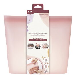 貝印｜Kai Corporation シリコーンバック 保存容器 薄型 700ml オールドラズベリー 000DH6310