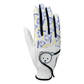 キャロウェイ｜Callaway レディース ゴルフグローブ ベア デュアル グローブ Bear Dual Glove Womens ホワイト×ネイビー 5324419 [レディース /両手装着用 /18cm]