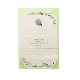 Z＆K｜ゼットアンドケイ レターセット ジュエル ミント 63-058