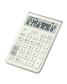 CASIO｜カシオ デザイン電卓 オフホワイト JT-200T-WE-N [12桁]