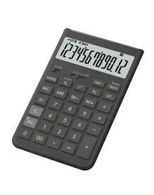 CASIO｜カシオ デザイン電卓 ダークグレイ JT-200T-GY-N [12桁]