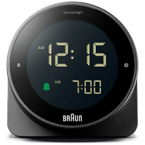 BRAUN�b�u���E�� DIGITAL CLOCK BLACK BC24B [�f�W�^��]