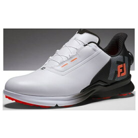 フットジョイ｜FootJoy メンズ ゴルフシューズ フューエル ボア ホワイト×ブラック 55435 [メンズ /26.0cm /幅:Wide(3E相当)]