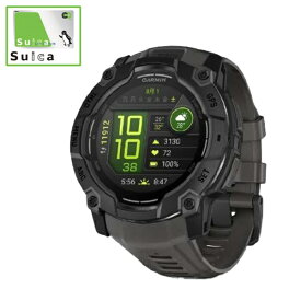 GARMIN｜ガーミン Instinct 3 AMOLED（インスティンクト スリー アモレッド）50mm GPSスマートウォッチ Black 010-03020-30【Suica対応】