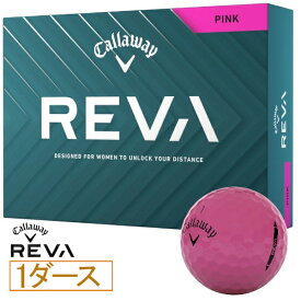 キャロウェイ｜Callaway ゴルフボール REVA レヴァ ピンク [12球（1ダース）]