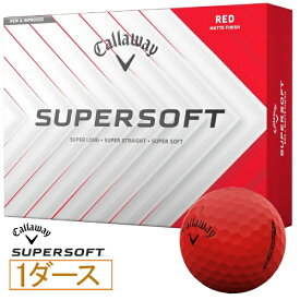 キャロウェイ｜Callaway ゴルフボール SUPERSOFT スーパーソフト レッド [12球（1ダース）]