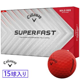 キャロウェイ｜Callaway ゴルフボール SUPERFAST スーパーファスト ボールドレッド [15球]