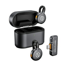 【エントリーで最大全額ポイント還元｜10/11まで】 HOLLYLAND｜ホーリランド LARK M2S ワイヤレスラベリアマイク USB Type-C(スペースグレー)