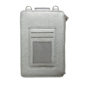 サンクレスト｜SUNCREST スマホポーチ　リボン シルバー iSB-SP12