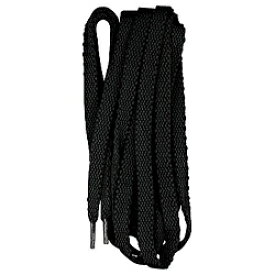 ライト｜LITE くつひも　スニーカータイプ用　平黒 　S-44