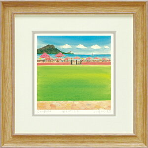 ユーパワー|YOU POWER アート額 くりのき はるみ「海とピンクと」