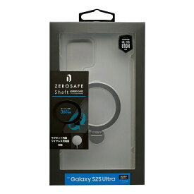 ラスタバナナ｜RastaBanana Galaxy S25 Ultra ZEROSAFE Shaft ワイヤレス充電対応 360°回転スタンドケース フロストホワイト 8759GS25UZSFSWH