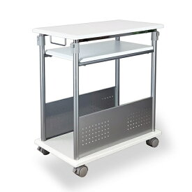 レメックスジャパン｜Remex Japan 上下昇降パソコンワゴン [W350xD600xH700〜1000mm] 2段式 白木目 PJC-7202-WH