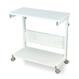 レメックスジャパン｜Remex Japan 上下昇降パソコンワゴン [W300xD600xH600〜800mm] サイドオープンタイプ 白木目 PJC-6001-WH