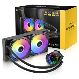 ANTEC｜アンテック 水冷CPUクーラー 120mmファンx2 [LGA1700/1200/115X/20XX/1851・AM5/AM4/AM3] ブラック Vortex Lum 240 ARGB