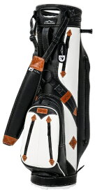 本間ゴルフ｜HONMA GOLF キャディバック HONMA x SUN MOUNTAIN クロコカートバッグ ホワイト×ブラック CB72501 [9インチ /3分割 /4.2kg]