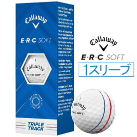 キャロウェイ｜Callaway ゴルフボール E・R・C SOFT トリプル トラック ホワイト [3球（1スリーブ）]