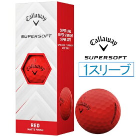 キャロウェイ｜Callaway ゴルフボール SUPERSOFT スーパーソフト レッド [3球（1スリーブ）]
