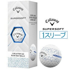 キャロウェイ｜Callaway ゴルフボール SUPERSFT SPLATTER スーパーソフト スプラッター ブルー [3球（1スリーブ）]
