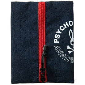 サイコバニー｜Psycho Bunny フレキシブル ポーチ RDPB ネイビー PBMG5SE7 [W18cm×H14cm]