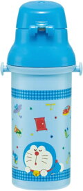 Skater｜スケーター 抗菌直飲プラワンタッチボトル480ml　アイムドラえもん／ギンガム PSB5SANAG