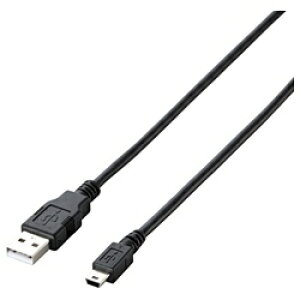 ELECOM�b�G���R�� 5.0m USB2.0�P�[�u�� �yA�z�́yminiB�z [�G�R�^�C�v] U2C-JM50BK[U2CJM50BK]