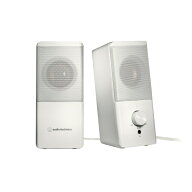 オーディオテクニカ｜audio-technica PCスピーカー 3.5mm接続 ホワイト AT-SP95 WH [USB電源]