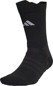 アディダス｜adidas 男女兼用 テニス クッション クルーソックス1足 ブラック×ホワイト EVZ98 [ユニセックス /Sサイズ]
